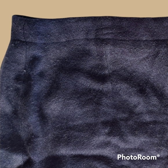 Vtg 90s navy blue blanket skirt - Picture 5 of 12